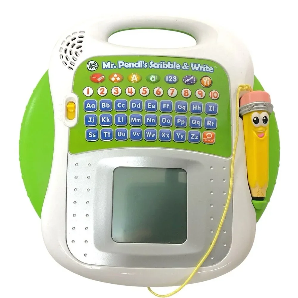 2017 LeapFrog Mr. Pencil's Scribble and Write Green Educational Tested +‎ WORKS!